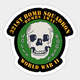 321st Bomb Squadron - WWII - GREEN SQUADRON Sticker